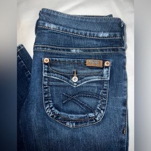 Silver Pioneer Bootcut Flap Pocket Jeans Size 28